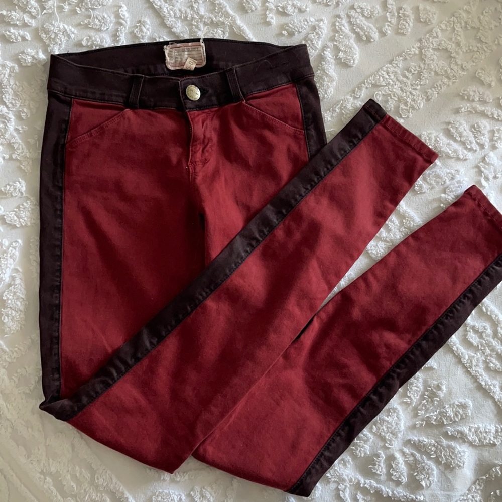 CURRENT/ELLIOT Red skinny denim jeans, size 25-0; Sacks Fifth Avenue